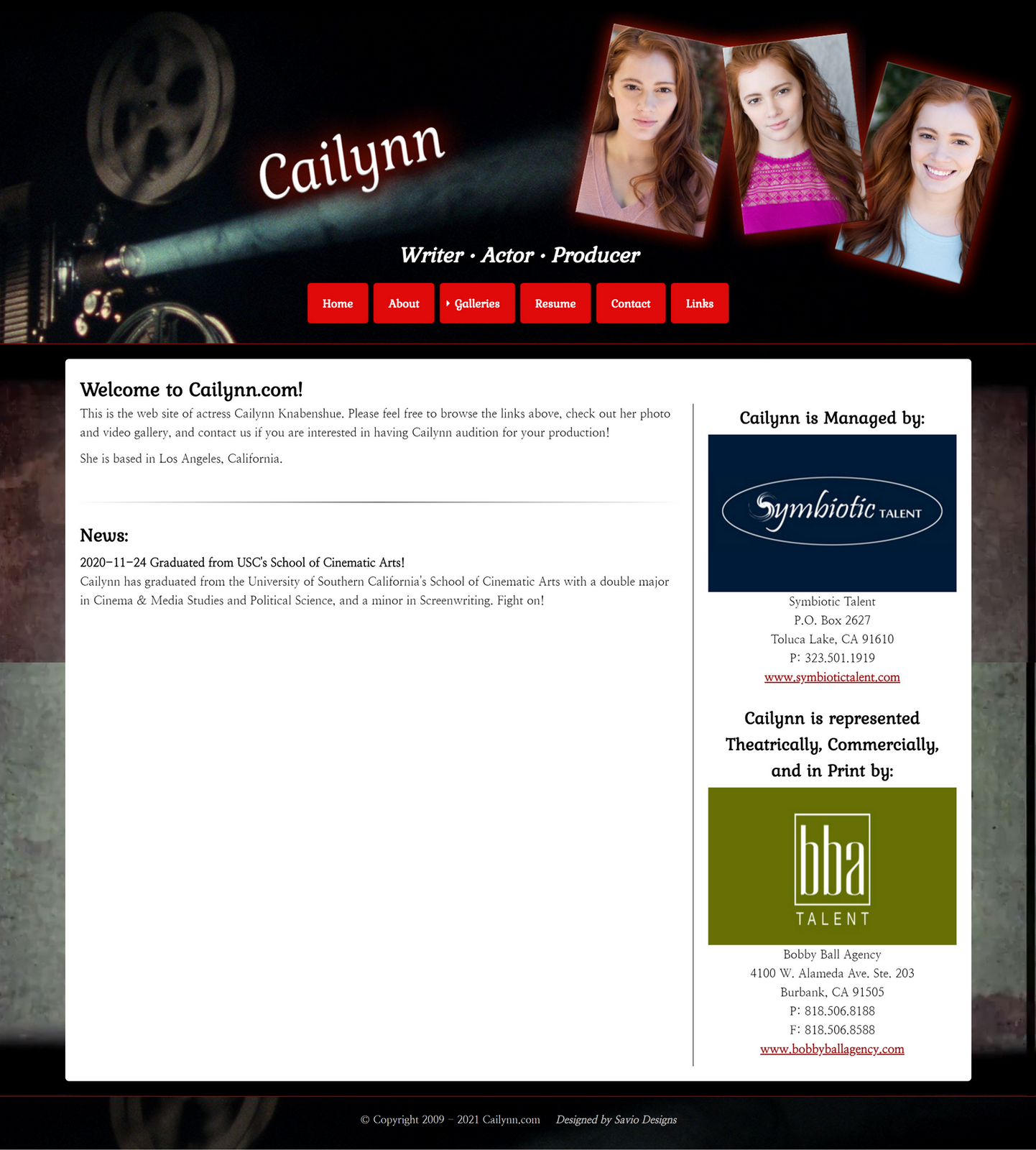 Cailynn.com Redesign now live!